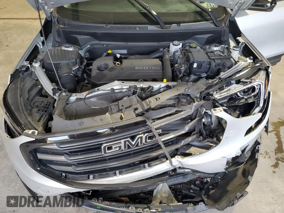 2021 GMC Terrain SLE with VIN 3GKALTEV9ML311442, listed as a Copart auction lot 55128675 with 43,790 mi miles and Salvage title. Bid and sale history available at DreamBid. Image 12.