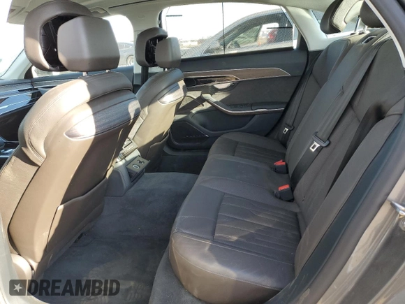 2019 Audi A8 L with VIN WAU8DAF84KN008101, listed as a Copart auction lot 50063905 with 46,816 mi miles and Salvage Title. Bid and sale history available at carsss.com. Image 10.