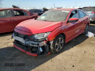 2020 Honda Civic LX z VIN 2HGFC2F6XLH527280, wystawiony jako Copart lot #48898125 z przebiegiem 69 861 mil mil oraz Szkoda całkowita • Salvage title. Historia ofert i sprzedaży dostępna na DreamBid. Obrazek 1.