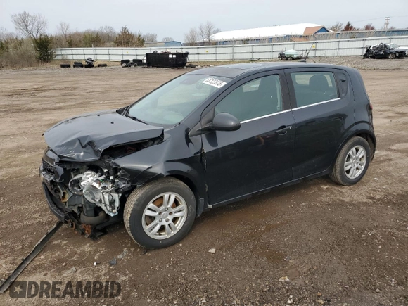 2014 Chevrolet Sonic LT with VIN 1G1JC6SB1E4241720, listed as a Copart auction lot 53123875 with 172,456 mi miles and Salvage Title. Bid and sale history available at carsss.com. Image 1.