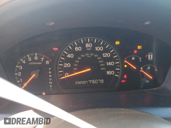 2005 Honda Accord EX with VIN 1HGCM56775A054952, listed as a Copart auction lot 54513305 with 232,597 mi miles and Salvage Title. Bid and sale history available at DreamBid. Image 9.