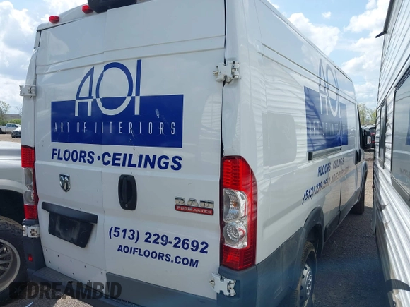 2016 Ram ProMaster Cargo with VIN 3C6URVJG5GE134219, listed as a IAAI auction lot 42094886 with 124,609 mi miles and . Bid and sale history available at DreamBid. Image 4.