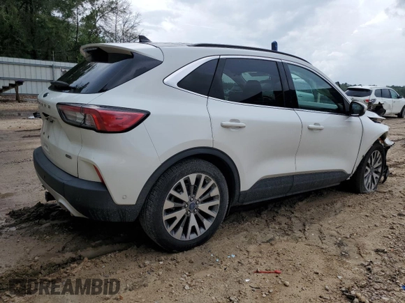 2020 Ford Escape Titanium Hybrid with VIN 1FMCU0DZ6LUA46340, listed as a Copart auction lot 60752615 with 78,534 mi miles and Non repairable. Bid and sale history available at DreamBid. Image 3.