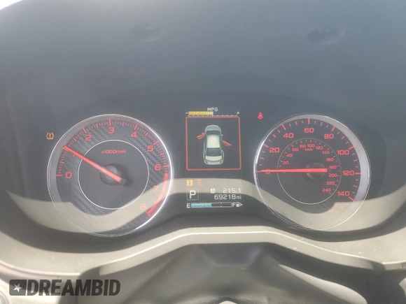 2019 Subaru Impreza Special Sports with VIN 4S3GTAJ64K3702001, listed as a Copart auction lot 61408775 with 69,218 mi miles and Salvage title. Bid and sale history available at DreamBid. Image 9.