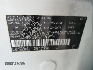 2017 Toyota RAV4 Limited with VIN JTMYFREV5HJ149701, listed as a Copart auction lot 49631805 with 76,023 mi miles and Salvage Title. Bid and sale history available at DreamBid. Image 14.