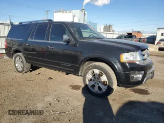 2016 Ford Expedition EL Platinum with VIN 1FMJK1MT7GEF16860, listed as a Copart auction lot 82555224 with 0 mi miles and Salvage Title. Bid and sale history available at carsss.com. Image 4.