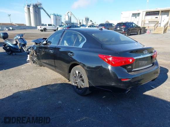 2017 Infiniti Q50 2.0t with VIN JN1CV7AR9HM680931, listed as a IAAI auction lot 40921330 with 87,886 mi miles. Bid and sale history available at carsss.com. Image 3.