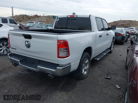 2024 Ram 1500 Big Horn with VIN 1C6SRFFT6RN115065, listed as a IAAI auction lot 41997639 with 15,453 mi miles and . Bid and sale history available at DreamBid. Image 4.