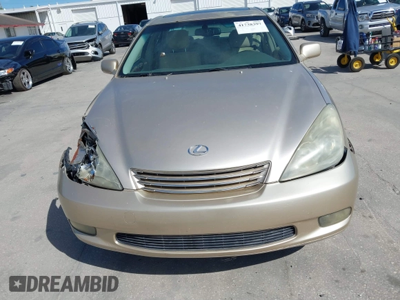 2003 Lexus ES 300 with VIN JTHBF30G730144122, listed as a IAAI auction lot 41738397 with 264,443 mi miles and . Bid and sale history available at carsss.com. Image 12.