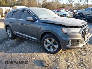 2020 Audi Q7 Premium with VIN WA1AJAF74LD009951, listed as a IAAI auction lot 41418433 with 58,291 mi miles. Bid and sale history available at carsss.com. Image 1.