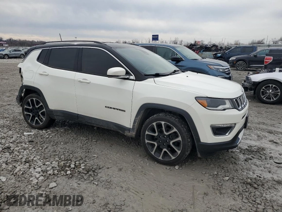 2018 Jeep Compass Limited with VIN 3C4NJCCB3JT374544, listed as a Copart auction lot 46948285 with 72,952 mi miles and Salvage Title. Bid and sale history available at carsss.com. Image 4.