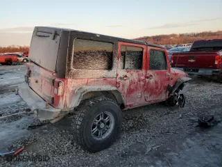 2012 Jeep Wrangler Unlimited Sport with VIN 1C4HJWDG7CL114297, listed as a Copart auction lot 42144525 with 165,482 mi miles and Salvage Title. Bid and sale history available at carsss.com. Image 3.