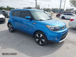 2017 Kia Soul + with VIN KNDJP3A59H7454276, listed as a IAAI auction lot 41627974 with 52,740 mi miles. Bid and sale history available at carsss.com. Image 1.