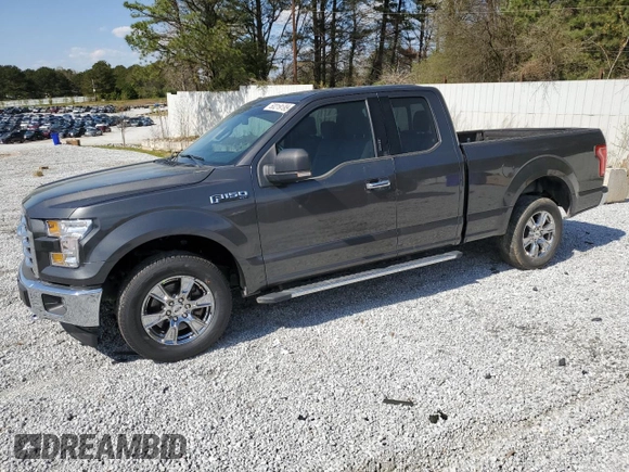 2015 Ford F-150 XL with VIN 1FTEX1CF9FFC52133, listed as a Copart auction lot 50219195 with 94,016 mi miles and Salvage Title. Bid and sale history available at carsss.com. Image 1.