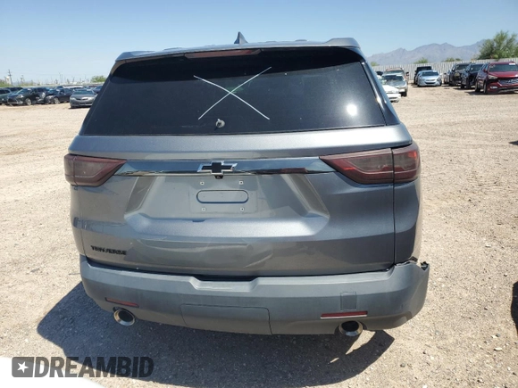 2020 Chevrolet Traverse LS with VIN 1GNERFKW5LJ227979, listed as a Copart auction lot 61708824 with Not Provided miles and Salvage Title. Bid and sale history available at carsss.com. Image 6.