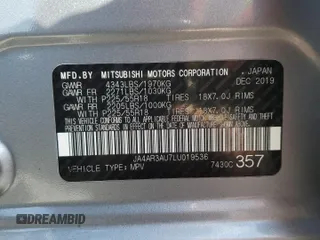 2020 Mitsubishi Outlander Sport ES 2.0 with VIN JA4AR3AU7LU019536, listed as a Copart auction lot 50898875 with 95,632 mi miles and Clean Title. Bid and sale history available at carsss.com. Image 13.