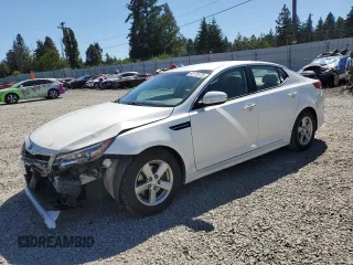 2015 Kia Optima LX with VIN KNAGM4A71F5636649, listed as a Copart auction lot 60170725 with 118,664 mi miles and Salvage title. Bid and sale history available at DreamBid. Image 1.