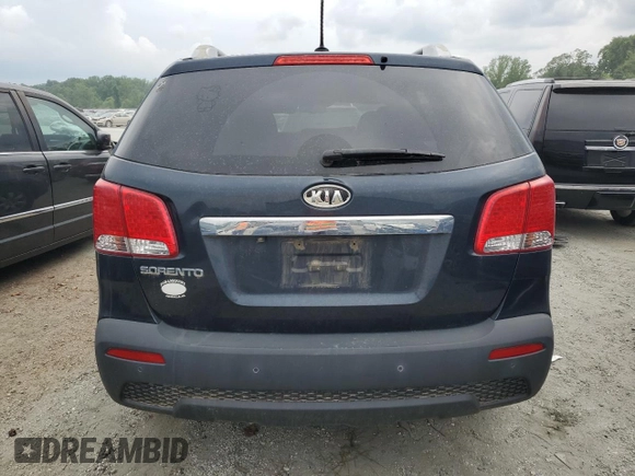 2013 Kia Sorento LX with VIN 5XYKTCA62DG344000, listed as a Copart auction lot 59814105 with 192,178 mi miles and Salvage title. Bid and sale history available at DreamBid. Image 6.