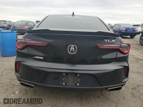 2022 Acura TLX w/A-Spec Package with VIN 19UUB5F51NA003892, listed as a Copart auction lot 53790725 with 52,986 mi miles and Salvage title. Bid and sale history available at DreamBid. Image 6.