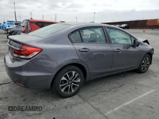 2015 Honda Civic EX with VIN 2HGFB2F85FH565301, listed as a Copart auction lot 54958005 with 114,635 mi miles and Salvage Title. Bid and sale history available at DreamBid. Image 3.