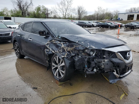 2017 Nissan Maxima SR with VIN 1N4AA6AP9HC385042, listed as a Copart auction lot 49199574 with 82,829 mi miles and Salvage Title. Bid and sale history available at carsss.com. Image 4.