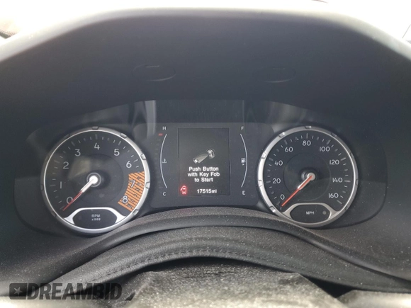 2020 Jeep Renegade Altitude with VIN ZACNJBBB6LPL22814, listed as a Copart auction lot 56070445 with 17,515 mi miles and Non repairable. Bid and sale history available at DreamBid. Image 9.