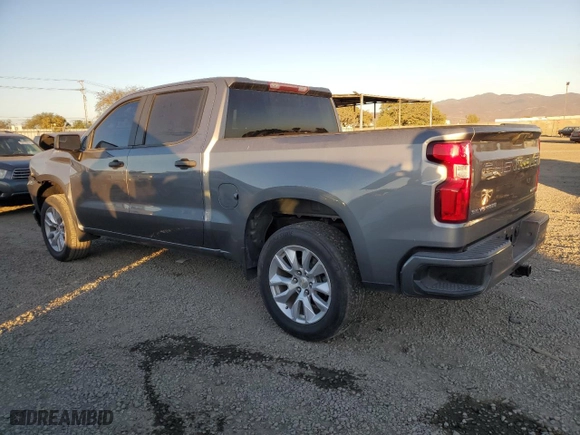 2021 Chevrolet Silverado 1500 Custom with VIN 3GCPWBEK3MG319199, listed as a Copart auction lot 89133825 with 58,904 mi miles and Salvage Title. Bid and sale history available at carsss.com. Image 2.