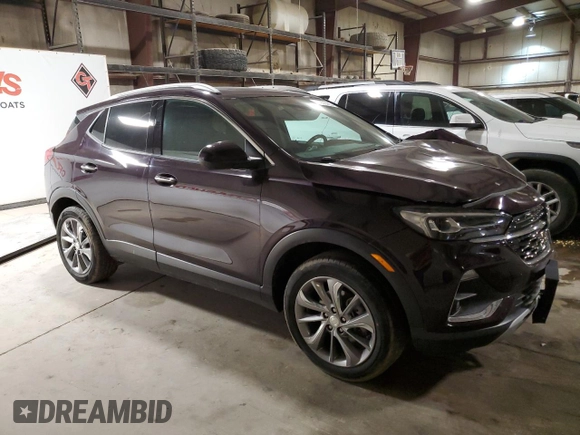 2021 Buick Encore GX Essence with VIN KL4MMGSL5MB150213, listed as a Copart auction lot 51256435 with 38,465 mi miles and Salvage title. Bid and sale history available at DreamBid. Image 4.