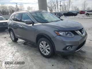 2016 Nissan Rogue SV with VIN KNMAT2MV3GP736395, listed as a Copart auction lot 87594365 with 119,101 mi miles and Clean Title. Bid and sale history available at carsss.com. Image 4.