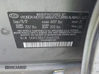 2018 Hyundai Sonata SEL with VIN 5NPE34AF1JH652136, listed as a IAAI auction lot 41442509 with 83,728 mi miles and . Bid and sale history available at DreamBid. Image 9.