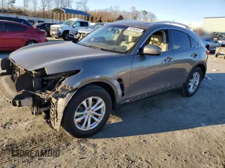 2014 Infiniti QX70 with VIN JN8CS1MU8EM451000, listed as a Copart auction lot 88303945 with 158,966 mi miles and Salvage Title. Bid and sale history available at DreamBid. Image 1.