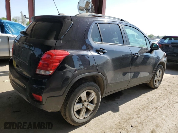 2022 Chevrolet Trax LT with VIN KL7CJPSM9NB534903, listed as a Copart auction lot 50185825 with 47,998 mi miles and Clean Title. Bid and sale history available at carsss.com. Image 3.