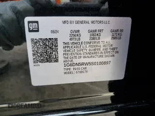 2025 Cadillac CT5 Premium Luxury with VIN 1G6DN5RW5S0100897, listed as a Copart auction lot 78741714 with 5,494 mi miles and Salvage title. Bid and sale history available at DreamBid. Image 13.