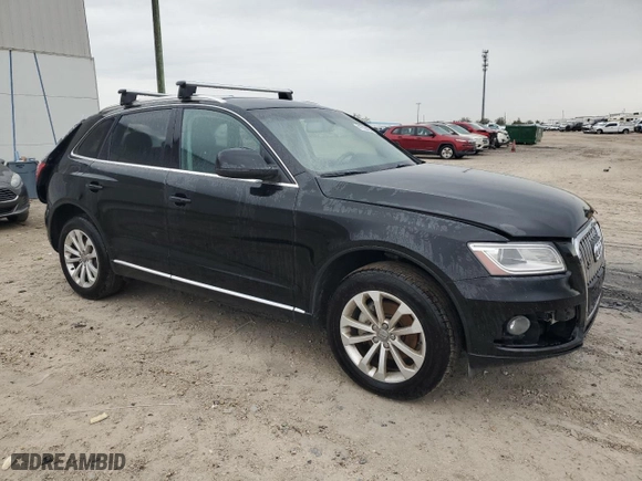 2013 Audi Q5 Premium with VIN WA1CFAFP2DA094432, listed as a Copart auction lot 41794495 with 0 mi miles and Salvage Title. Bid and sale history available at carsss.com. Image 4.