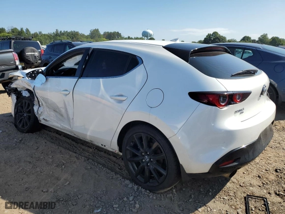 2023 Mazda Mazda3 Hatchback 2.5 Turbo with VIN JM1BPBJY7P1602340, listed as a Copart auction lot 68664004 with 0 mi miles and Salvage Title. Bid and sale history available at carsss.com. Image 2.