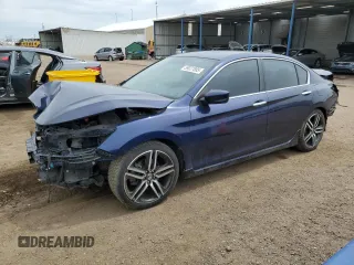 2016 Honda Accord Sport с VIN 1HGCR2F52GA098598, выставлен на аукционе Copart как лот 59027885 с пробегом 101 498 миль миль и Списание • Salvage title. История ставок и продаж доступна на DreamBid. Изображение 1.