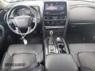 2024 Infiniti QX80 LUXE with VIN JN8AZ2AE5R9329564, listed as a Copart auction lot 44353055 with 15,999 mi miles and Clean Title. Bid and sale history available at carsss.com. Image 8.