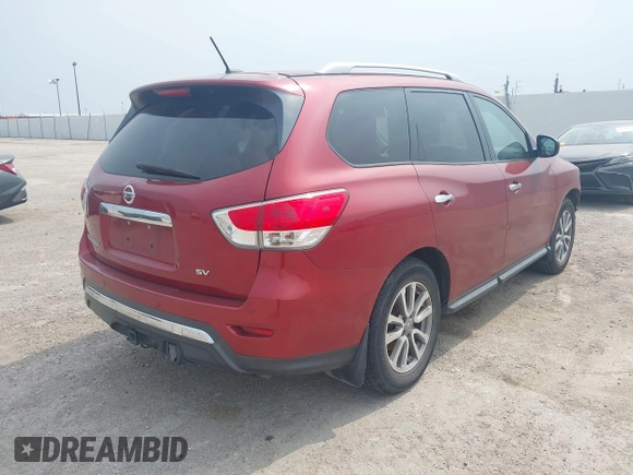 2016 Nissan Pathfinder S with VIN 5N1AR2MN1GC655414, listed as a IAAI auction lot 42285989 with 133,999 mi miles and . Bid and sale history available at DreamBid. Image 4.