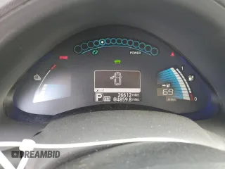2015 Nissan LEAF SV with VIN 1N4AZ0CP1FC323120, listed as a Copart auction lot 50378055 with 26,612 mi miles and Salvage Title. Bid and sale history available at carsss.com. Image 9.