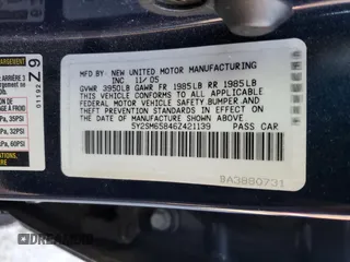 2006 Pontiac Vibe with VIN 5Y2SM65846Z421139, listed as a Copart auction lot 83949294 with 94,949 mi miles and Salvage Title. Bid and sale history available at carsss.com. Image 15.