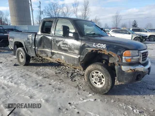 2006 GMC Sierra 2500HD SLT with VIN 1GTHK29D56E291203, listed as a Copart auction lot 43912665 with Not provided miles and Salvage title. Bid and sale history available at DreamBid. Image 4.