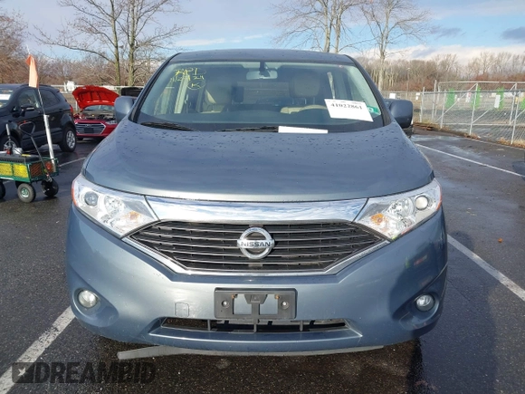 2013 Nissan Quest LE with VIN JN8AE2KP2D9066986, listed as a IAAI auction lot 41022861 with 122,869 mi miles. Bid and sale history available at carsss.com. Image 12.