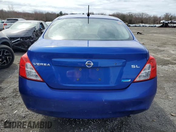 2012 Nissan Versa SL with VIN 3N1CN7AP8CL833896, listed as a Copart auction lot 51258795 with 125,439 mi miles and Clean Title. Bid and sale history available at carsss.com. Image 6.