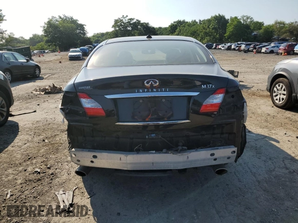 2013 Infiniti M37 with VIN JN1BY1AR7DM602061, listed as a Copart auction lot 59497154 with 124,179 mi miles and Non Repairable. Bid and sale history available at carsss.com. Image 6.