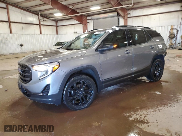 2021 GMC Terrain SLE z VIN 3GKALTEVXML375649, wystawiony jako Copart lot #53078055 z przebiegiem 46 688 mil mil oraz Szkoda całkowita • Salvage title. Historia ofert i sprzedaży dostępna na DreamBid. Obrazek 1.