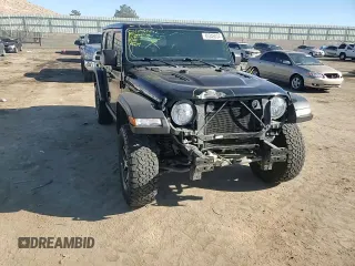 2022 Jeep Wrangler Unlimited Rubicon with VIN 1C4JJXFM6NW175930, listed as a Copart auction lot 80345034 with 27,265 mi miles and Salvage title. Bid and sale history available at DreamBid. Image 12.