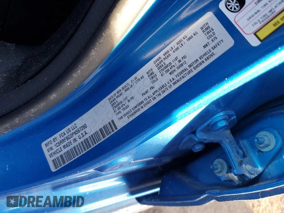 2023 Ram 1500 Big Horn z VIN 1C6RRFBG0PN567260, wystawiony jako Copart lot #42092775 z przebiegiem 16 860 mil mil oraz Nie do naprawy • Non repairable. Historia ofert i sprzedaży dostępna na DreamBid. Obrazek 14.