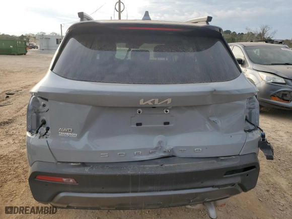 2022 Kia Sorento X-Line S with VIN 5XYRLDLC0NG117607, listed as a Copart auction lot 81954704 with 42,401 mi miles and Salvage Title. Bid and sale history available at carsss.com. Image 6.