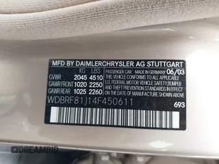 2004 Mercedes-Benz C 240 z VIN WDBRF81J14F450611, wystawiony jako IAAI lot #42420473 z przebiegiem 104 498 mil mil oraz . Historia ofert i sprzedaży dostępna na DreamBid. Obrazek 9.
