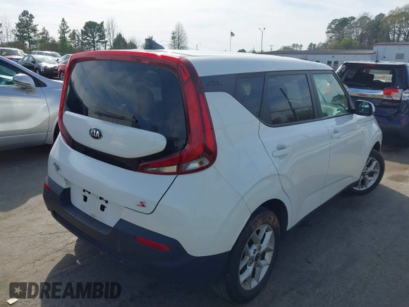 2020 Kia Soul S with VIN KNDJ23AU9L7043216, listed as a IAAI auction lot 41842726 with 97,170 mi miles and . Bid and sale history available at DreamBid. Image 4.